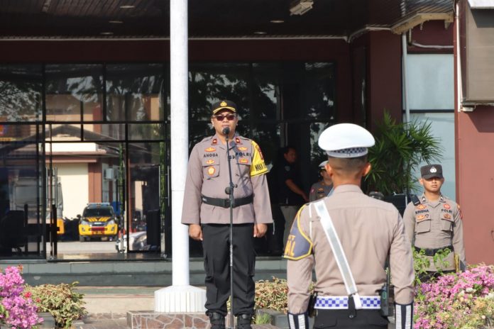 Suasana Apel Gelar Pasukan Operasi Zebra Mahakam 2023. (Istimewa)