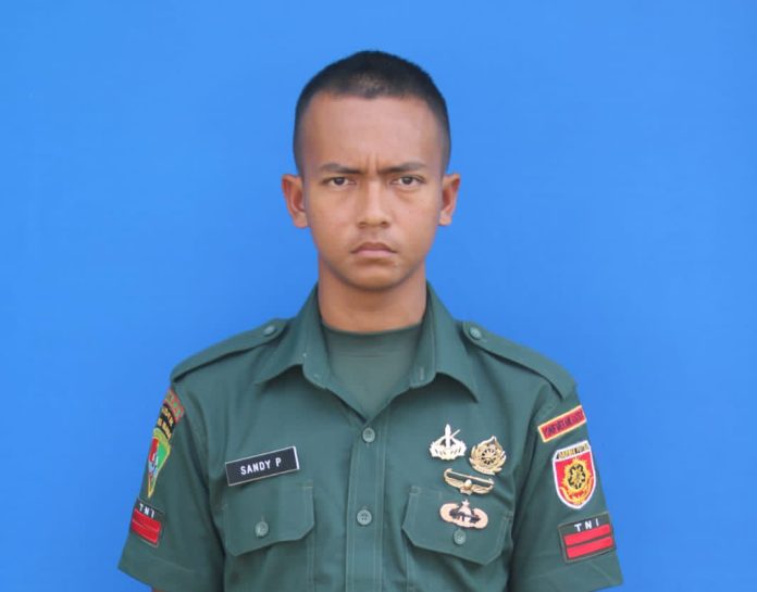 Pratu Sandy Primadana, prajurit TNI asal Kukar yang gugur di medan perang di Papua. (Istimewa)