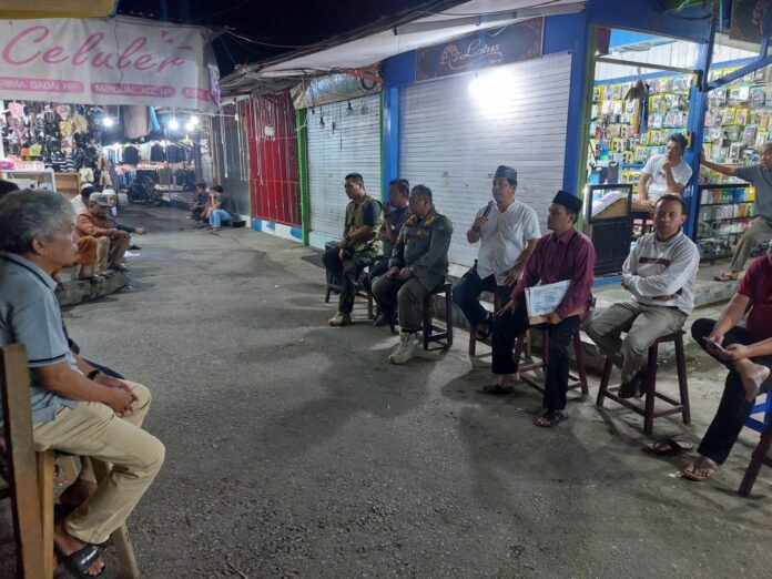 Suasana sosialisasi rencana relokasi pedagang Pasar Tangga Arung tahap kedua. (Istimewa)