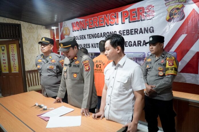 Press release kasus curanmor di Kecamatan Tenggarong Seberang. (Istimewa)