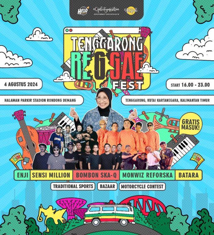 Poster kegiatan Tenggarong Reggae Fest II. (Istimewa)