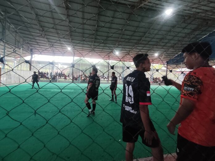 Lapangan Futsal Pelas Benua Desa Selerong. (Istimewa)