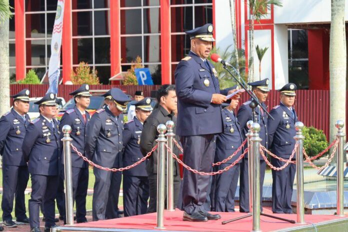 Suasana Upacara Peringatan Harhubnas di Kukar. (Istimewa)