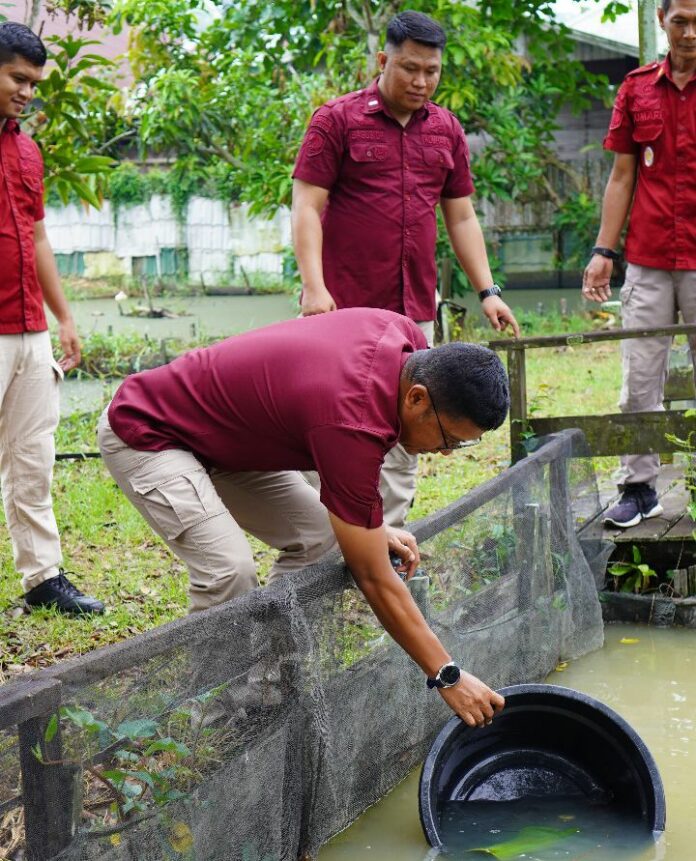 Jajaran Lapas Kelas II A Tenggarong, saat meninjau lokasi untuk program SAE. (Istimewa)