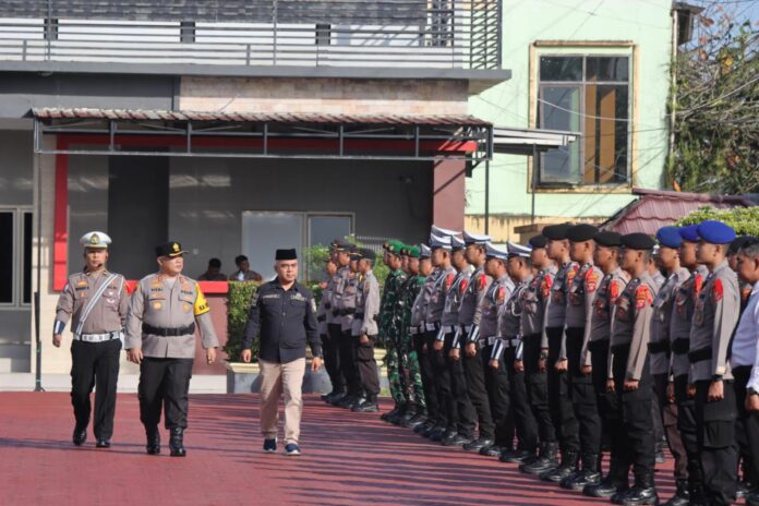 Suasana Pelaksanaan Apel Gelar Pasukan Operasi Lilin 2024. (Istimewa)