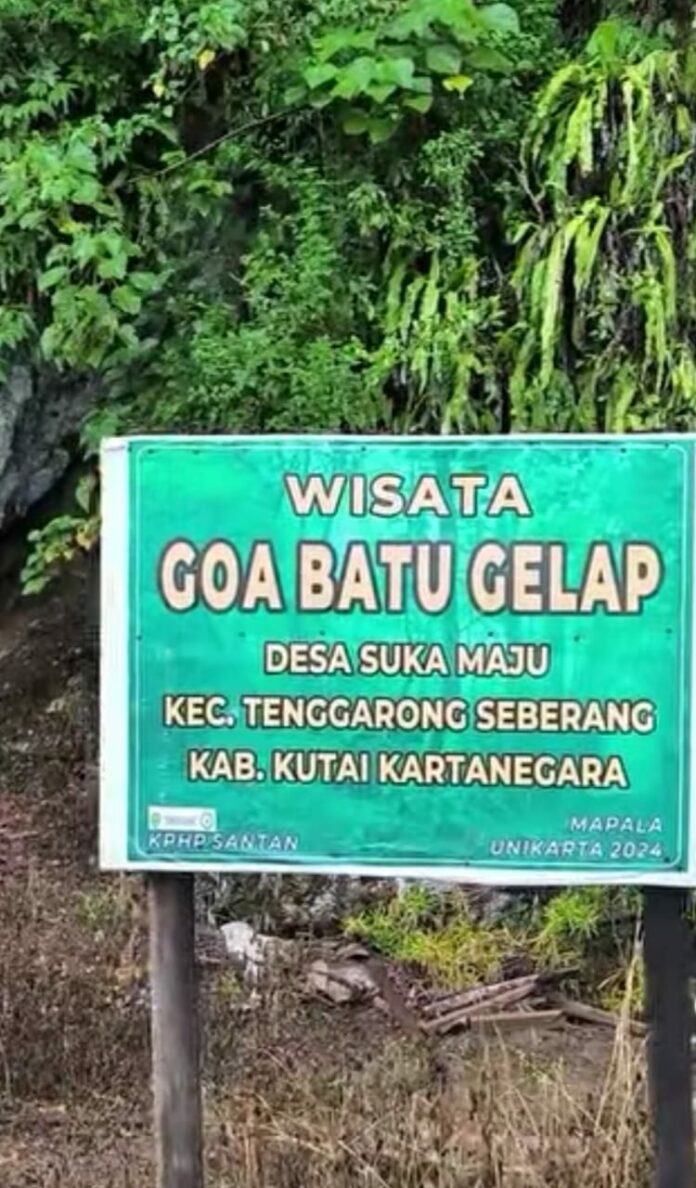 Wisata Alam Goa Batu Gelap, Desa Suka Maju, Tenggarong Seberang. (Istimewa)