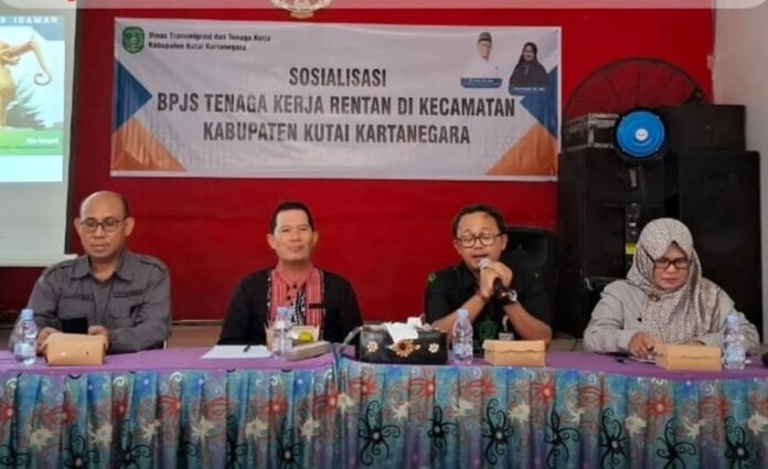 Sosialisasi BPJS Ketenagakerjaan untuk Pekerja Rentan. (Istimewa)