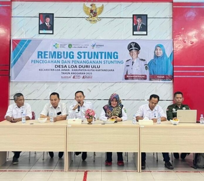 Kegiatan Rembuk Stunting Desa Loa Duri Ulu. (Istimewa)