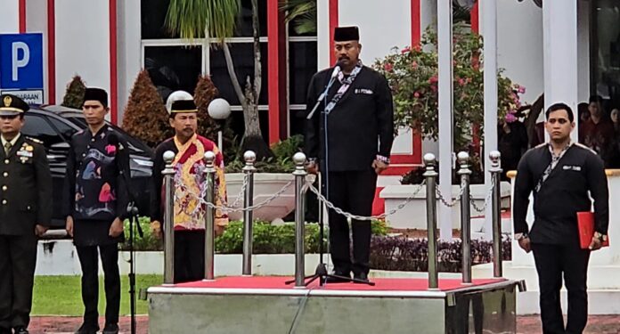 Upacara memperingati Hari Lahir Pancasila. (Shavira Ramadhanita/Radarkukar)