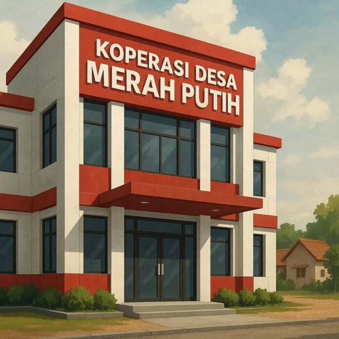 Ilustrasi Koperasi Merah Putih. (Istimewa)