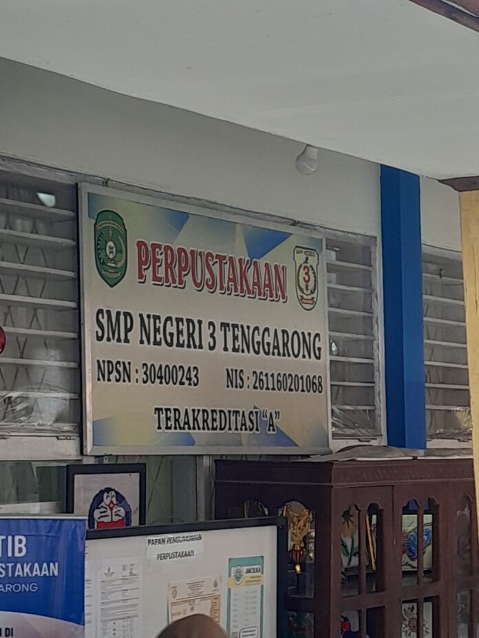 Perpustakan SMP Negeri 3 Tenggarong. (Shavira Ramadhanita/RadarKukar)