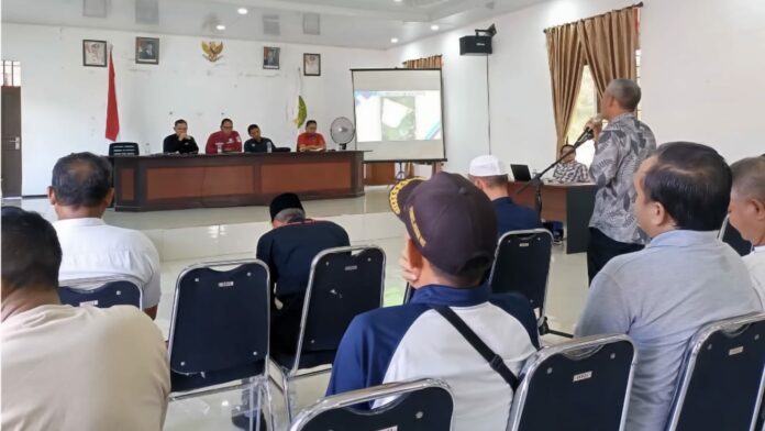 Pemaparan pembangunan pabrik kelapa sawit PT WIS.(Istimewa)