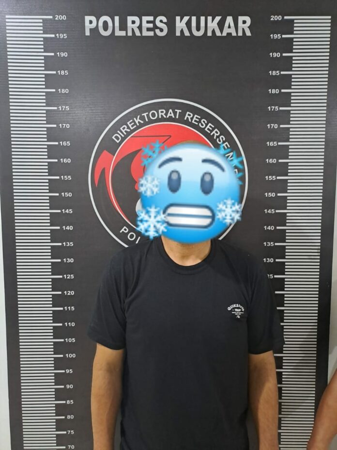 Pelaku NH yang diamankan Polres Kukar. (Istimewa)