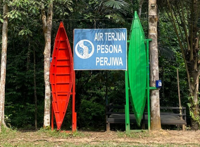 Potensi Wisata Air Terjun di Desa Perjiwa. (Shavira Ramadhanita/RadarKukar)