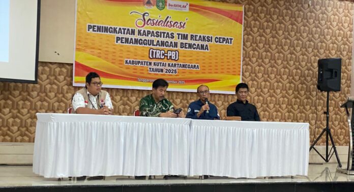 Sosialisasi Peningkatan Kapasitas Tim Reaksi Cepat Penanggulangan Bencana (TRC PB). (Shavira Ramadhanita/RadarKukar)