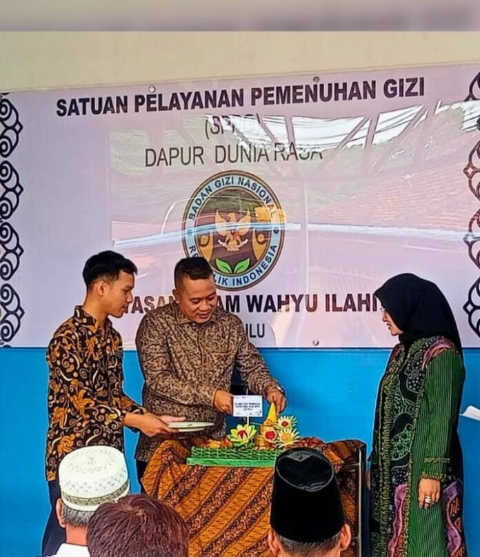 Peresmian Dapur Satuan Pelayanan Pemenuhan Gizi (SPPG) milik Yayasan Adam Wahyu Ilahi. (Istimewa)
