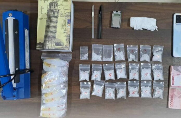 Satresnarkoba Polres Kukar amankan 5 orang bandar narkoba. (Istimewa)