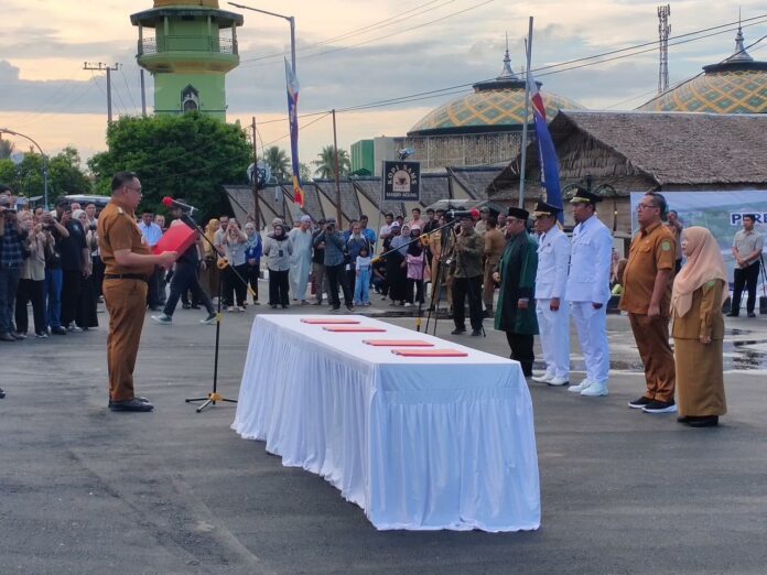 Pelantikan Direktur RSUD Aji Muhammad Idris, Kecamatan Muara Badak. (Shavira Ramadhanita/RadarKukar)