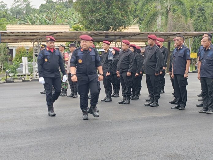 Apel siaga menjelang Nataru di Lapas Narkotika Kelas IIA Samarinda.(Istimewa)