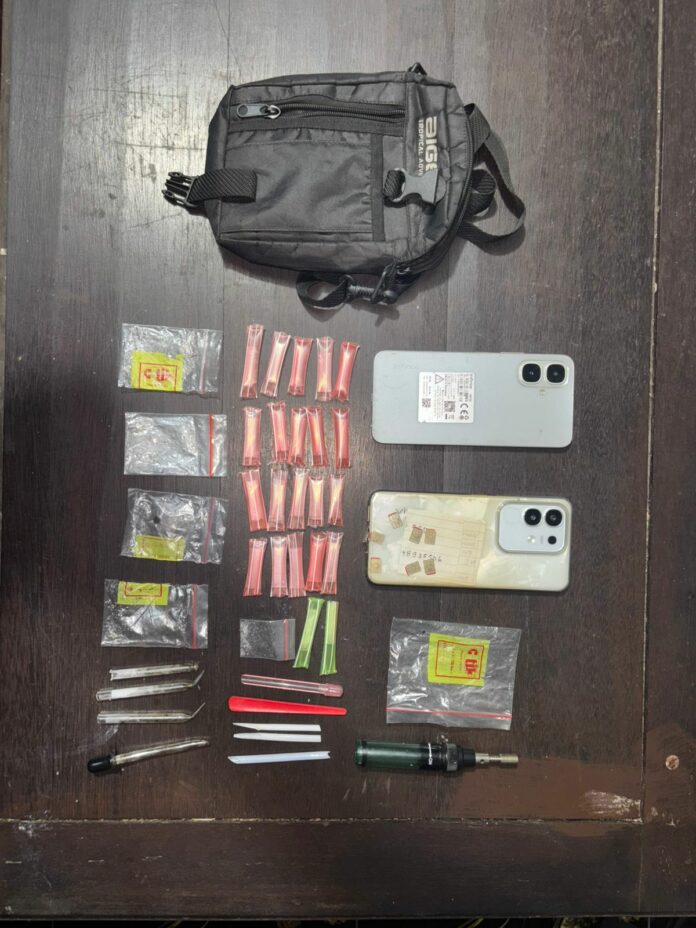 Barang bukti sabu-sabu yang diamankan Polsek Kembang Janggut di Desa Long Beleh Haloq. (Sumber: Humas Polres Kukar)