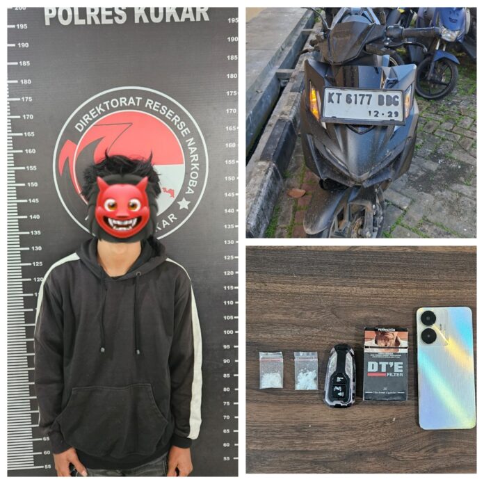 Pelaku dan barang bukti yang diamankan Polres Kukar. (Polres Kukar)
