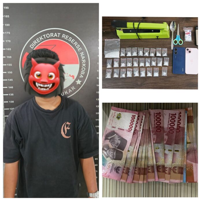 Pelaku MZ dan barang bukti yang disita Polres Kukar. (Polres Kukar)