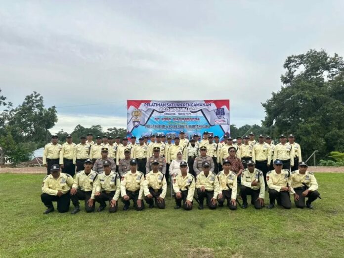 43 Calon Satpam Kukar saat mengikuti Diksar Gada Pratama. (Istimewa)