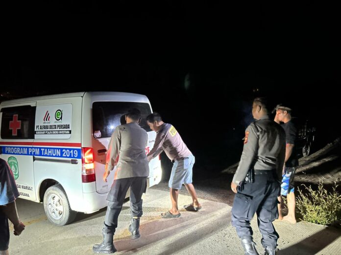 Seorang pria tua di Handil Terusan ditemukan meninggal dunia di kebun sawit. (Humas Polres Kukar)