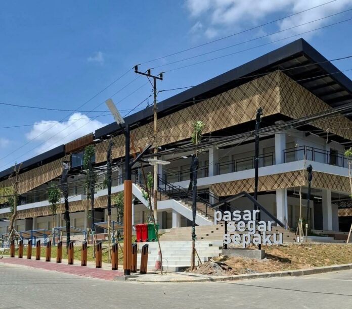 Pasar Segar Sepaku. (Istimewa)