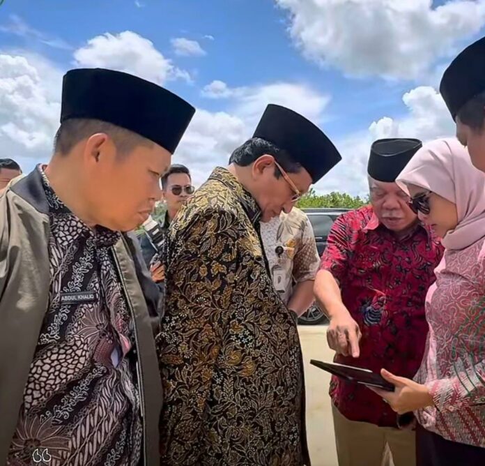 Menteri Agama Nasaruddin Umar saat di Masjid Negara di IKN. (Dok Kemenag)