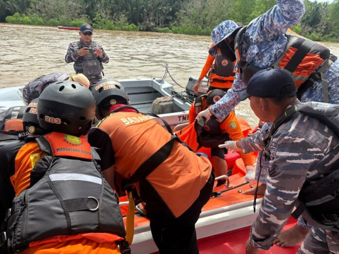 Nelayan yang tenggelam di perairan Sungai Mahakam, Kecamatan Muara Jawa berhasil ditemukan. (BPBD Kukar)