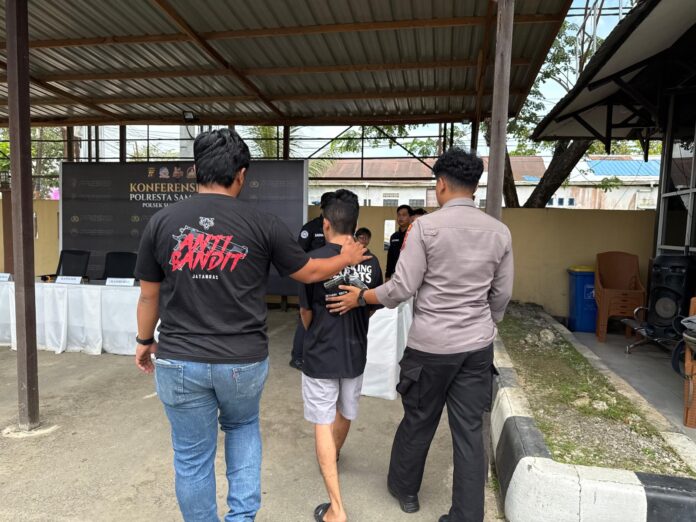Pelaku pencabulan di kawasan Jalan Karpotek berhasil diamankan oleh Polsek Sungai Kunjang. (Dok MKN)