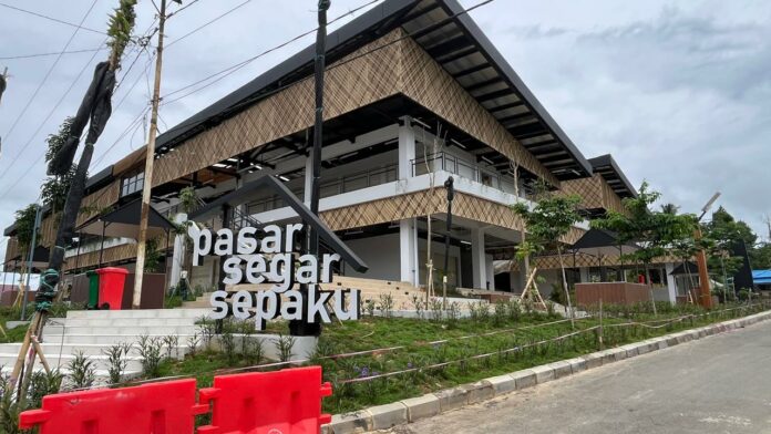 Kawasan Pasar Segar Sepaku. (Istimewa)