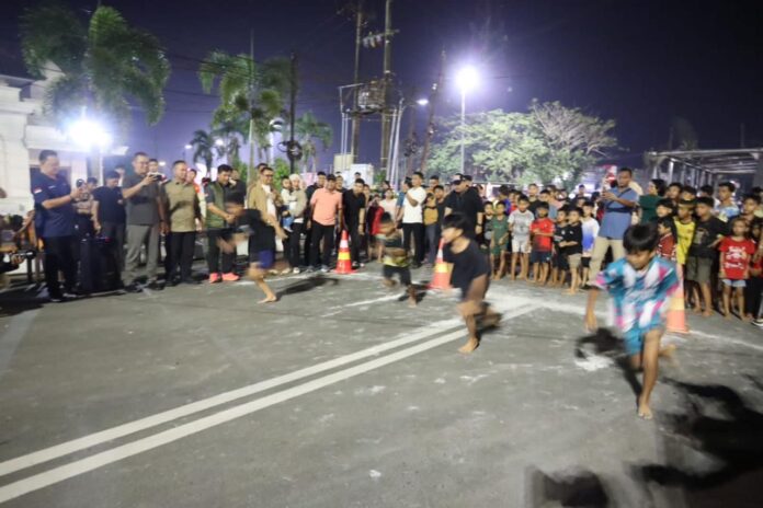 Pelaksanaan Runstreet Ramadan di Tenggarong. (Istimewa)