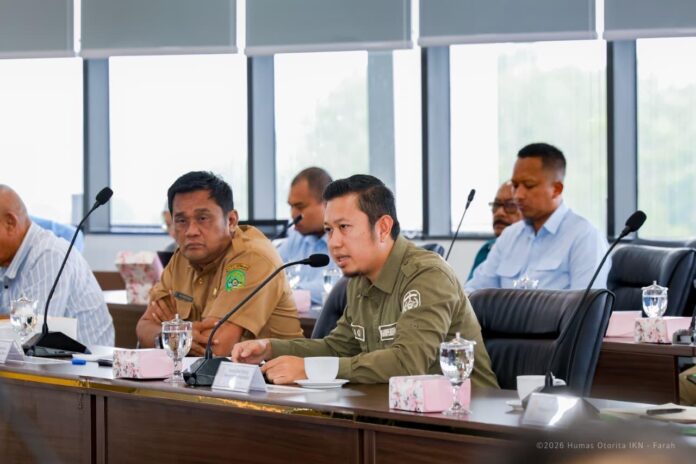 Suasana pertemuan di balai kota IKN, antara InHutani, kelompok tani, bersama OIKN. (Dok Otorita IKN)