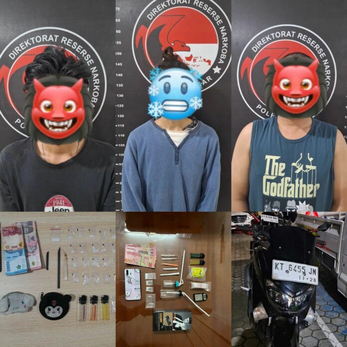Satresnarkoba Polres Kukar berhasil amankan tersangka beserta barang bukti. (Istimewa)