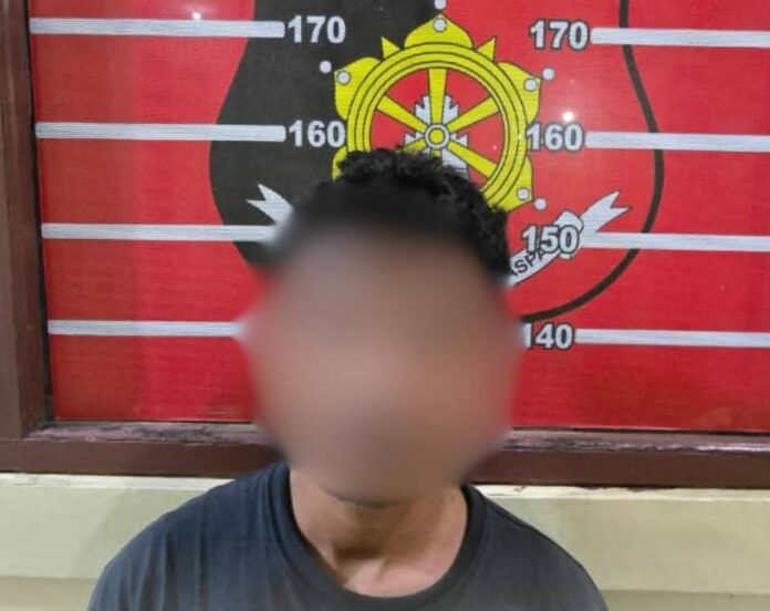 Unit Reskrim Polsek Loa Janan berhasil menangkap pencuri kompresor angin di Mess Karyawan PT Sinar Roda Abadi. (Istimewa)