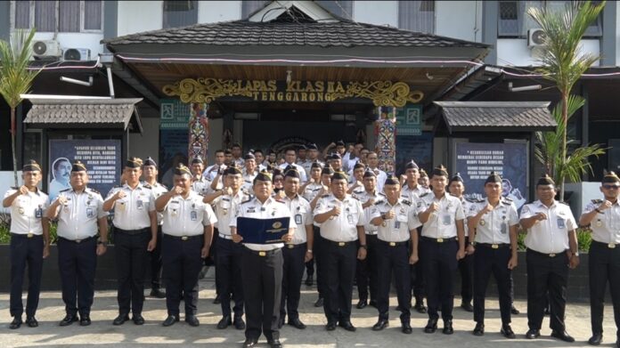 Lapas Kelas IIA Tenggarong saat melaksanakan pengucapan Ikrar Zero Halinar. (Istimewa)