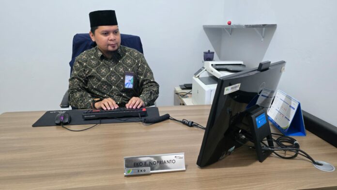 Kepala BPJS Ketenagakerjaan Kukar, Eko E Noprianto. (Dok MKN)