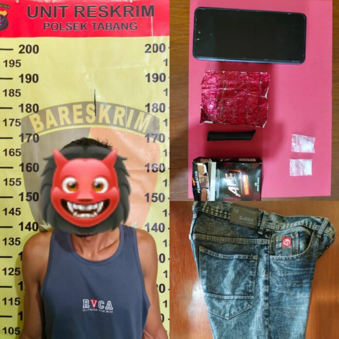 Polsek Tabang berhasil amankan tersangka beserta barang bukti. (Istimewa)