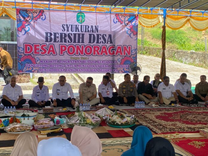 Tradisi tahunan Bersih Desa dan Sedekah Bumi di BPU Desa Ponoragan. (Shavira Ramadhanita/RadarKukar)