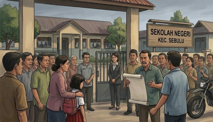 Ilustrasi pelecehan di sekolah dasar negeri. (Ilustrasi)