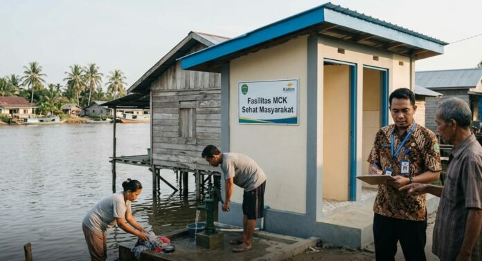 Ilustrasi fasilitas Mandi, Cuci, Kakus (MCK). (Istimewa)