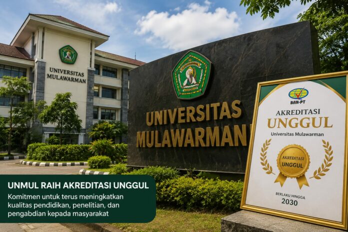 Ilustrasi peraihan status Akreditasi Unggul. (AI)